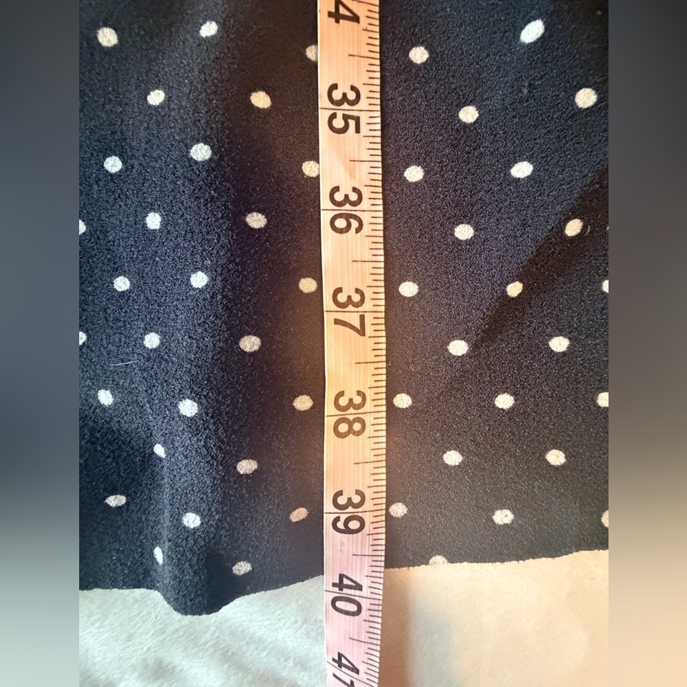 ELLE Black Polka Dot Sleeveless Fit & Flare Dress Size S Classic Retro Lined - Picture 9 of 10